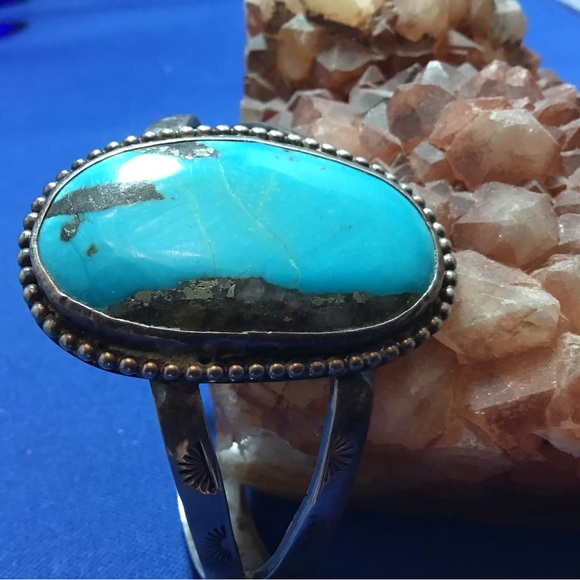 Sterling Turquoise Cuff - Picture 7 of 12